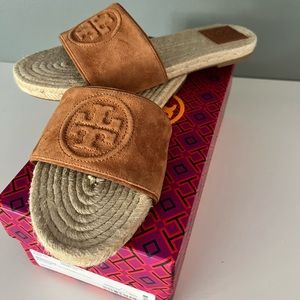 Tory Burch Benton Open Toe Espadrille Slide